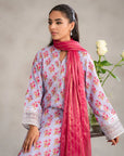 3 Piece Embellished Raw Silk Suit Pret SS - 25