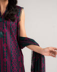 3 Piece Printed Lawn Suit Beena Unstitched - 26
