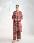 2 Piece Printed Khaddar Suit Pret Winter-24