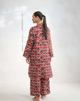 2 Piece Printed Khaddar Suit Pret Winter-24