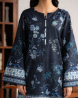 3 Piece Printed Linen Suit