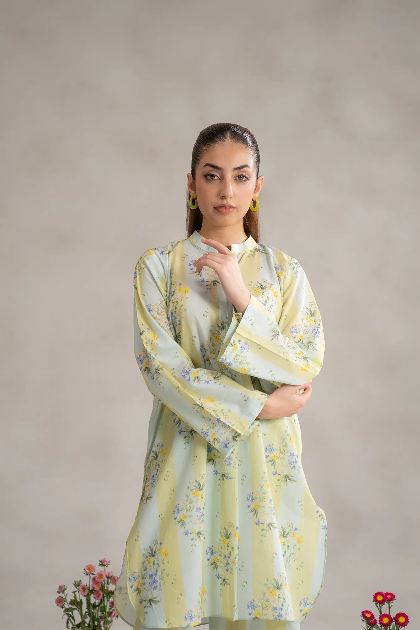 2 Piece Printed Lawn Suit Pret SS - 25