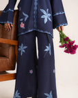 2 Piece Printed Linen Suit