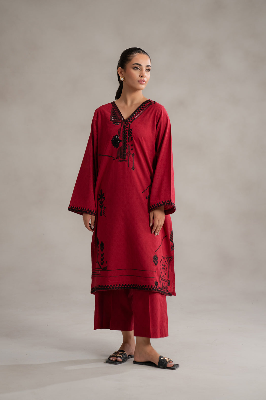 2 Piece Embroidered Lawn Suit Pret SS - 25