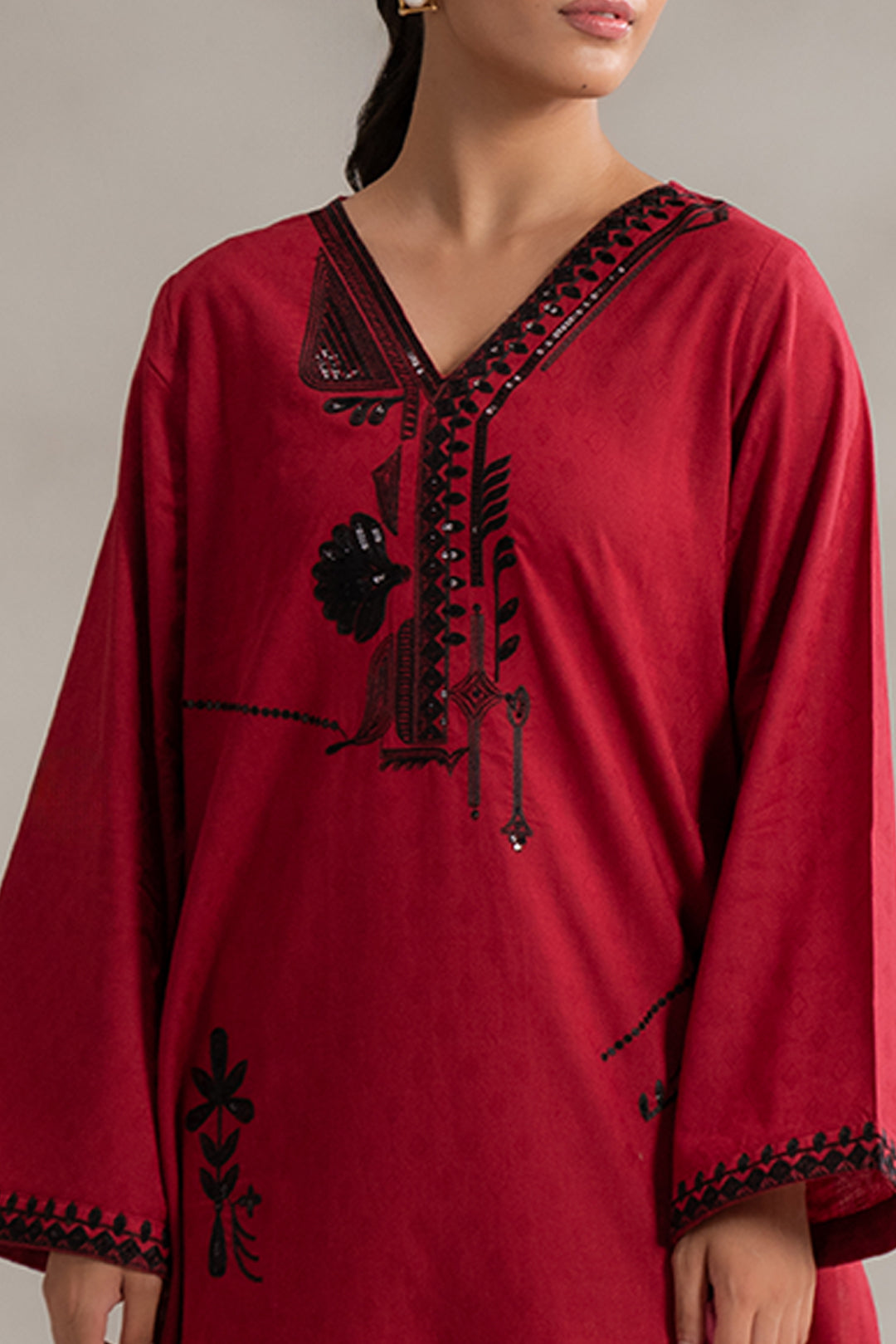 2 Piece Embroidered Lawn Suit Pret SS - 25