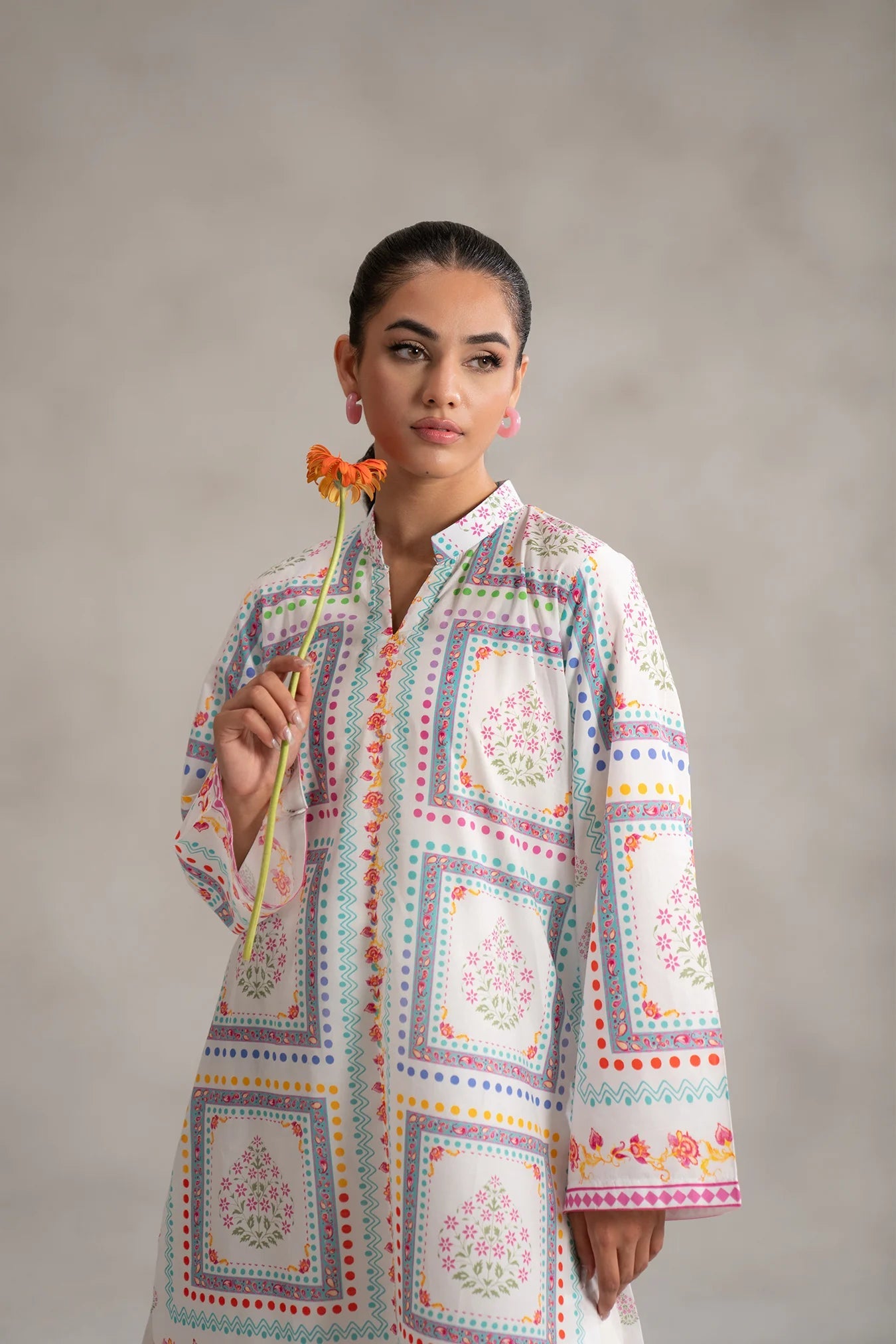 1 Piece Printed Lawn Shirt Pret SS - 25