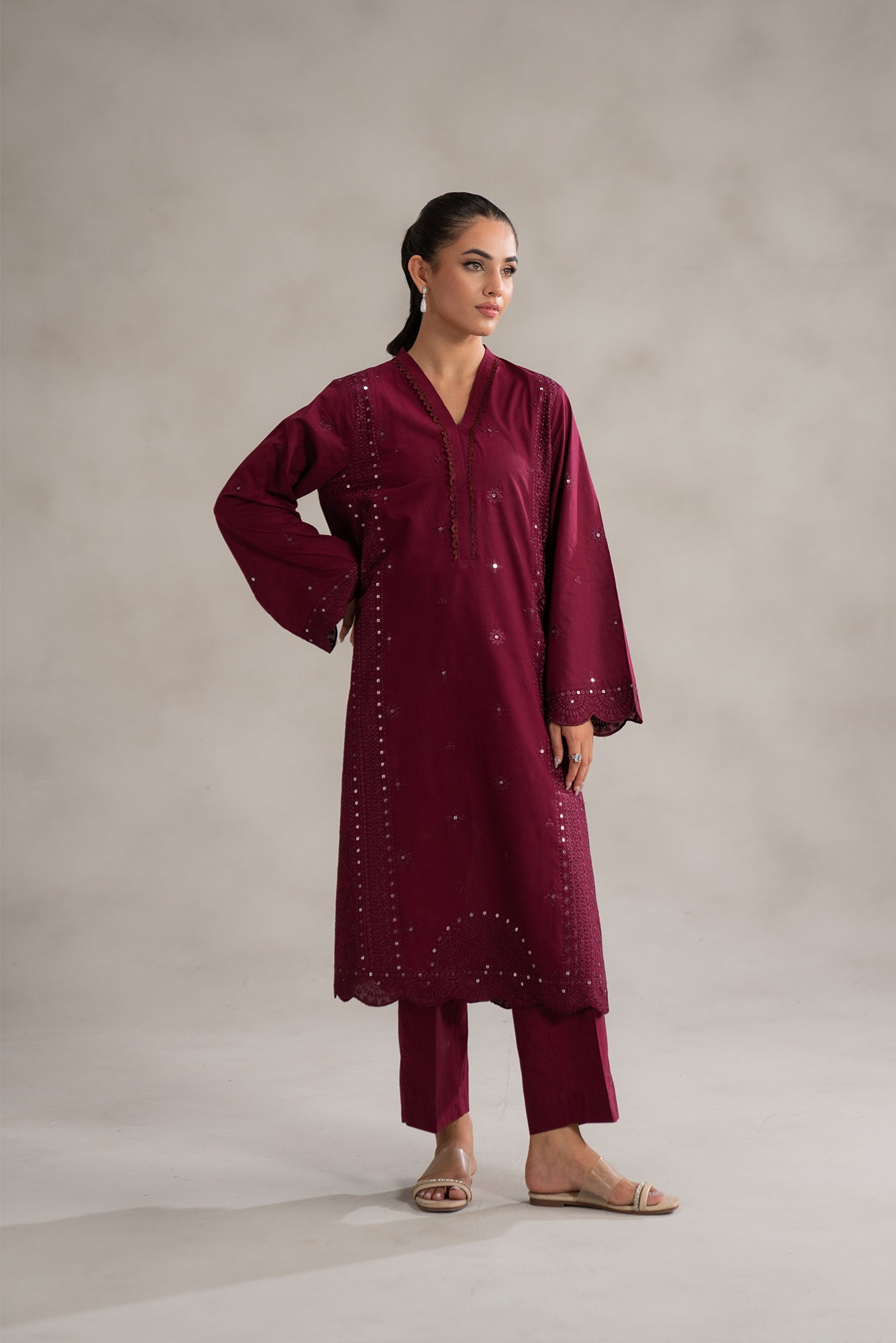 2 Piece Embroidered Lawn Suit Pret SS - 25