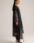 3 Piece Printed Linen Suit