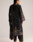 3 Piece Printed Linen Suit