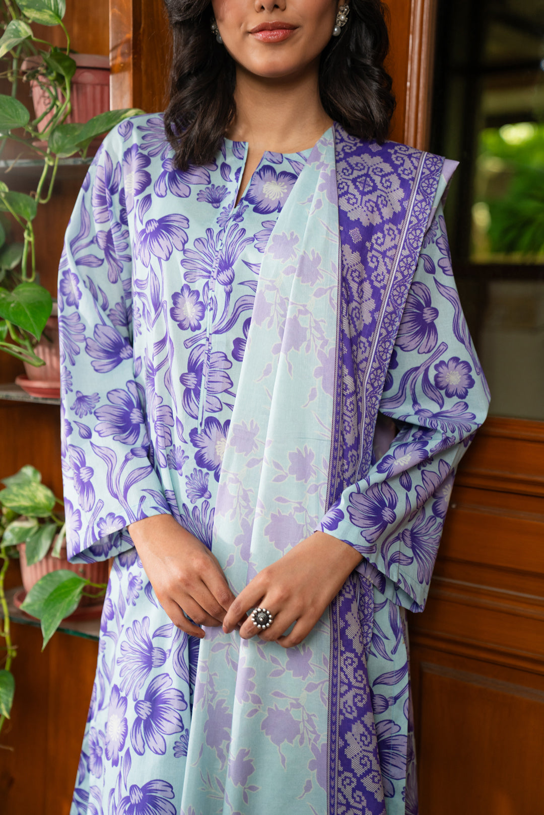3 Piece Printed Lawn Suit Beena