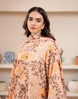 3 Piece Printed Cambric Suit Unstitched Winter-24