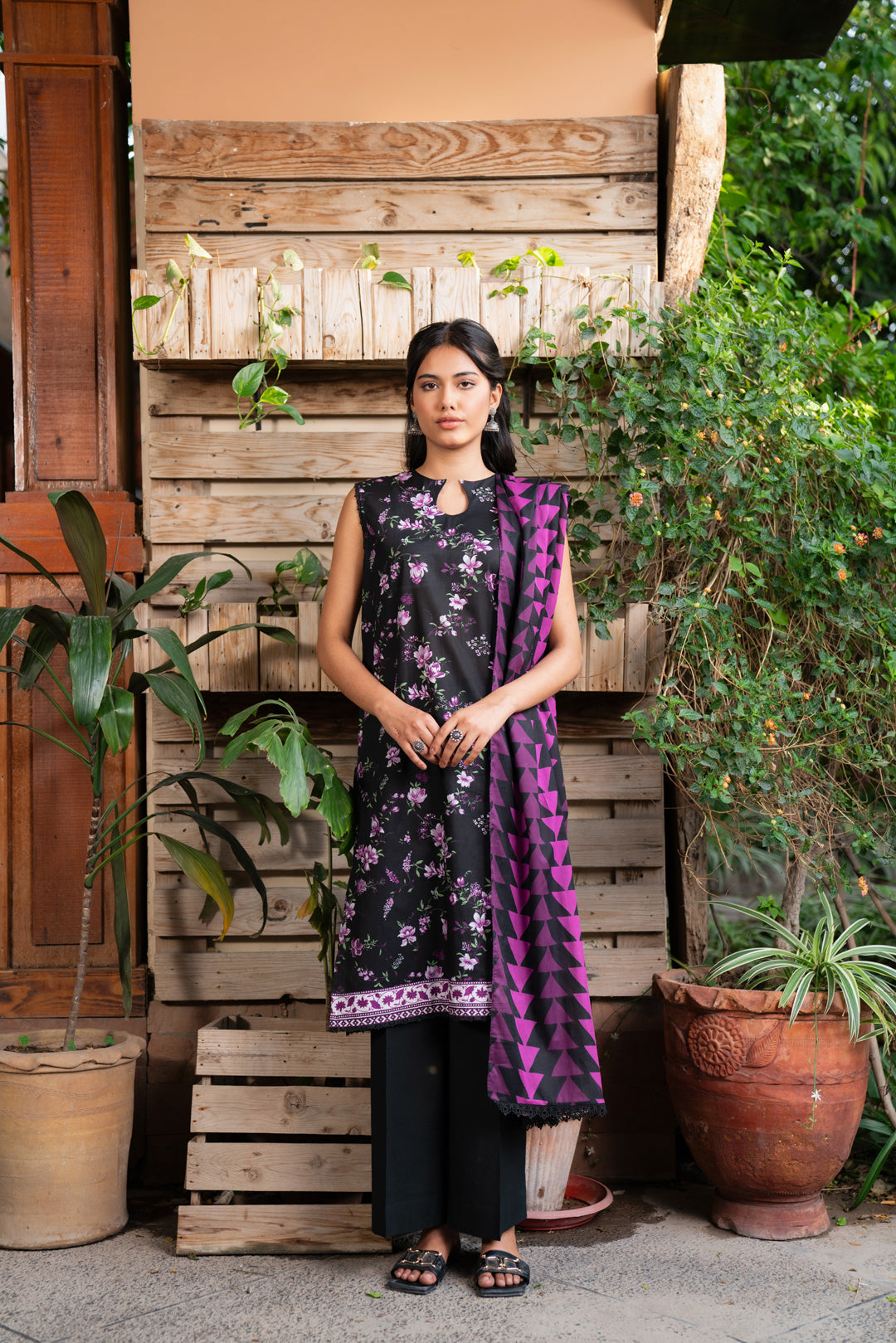 3 Piece Printed Lawn Suit Beena