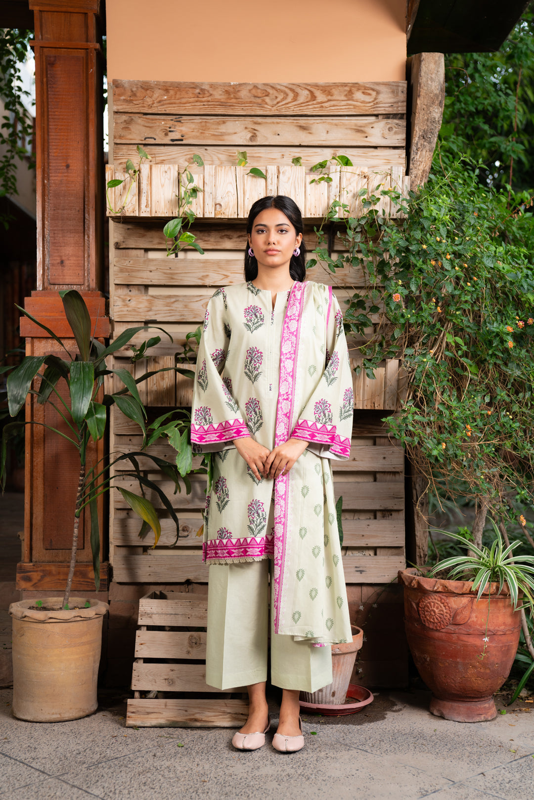 3 Piece Printed Lawn Suit Beena
