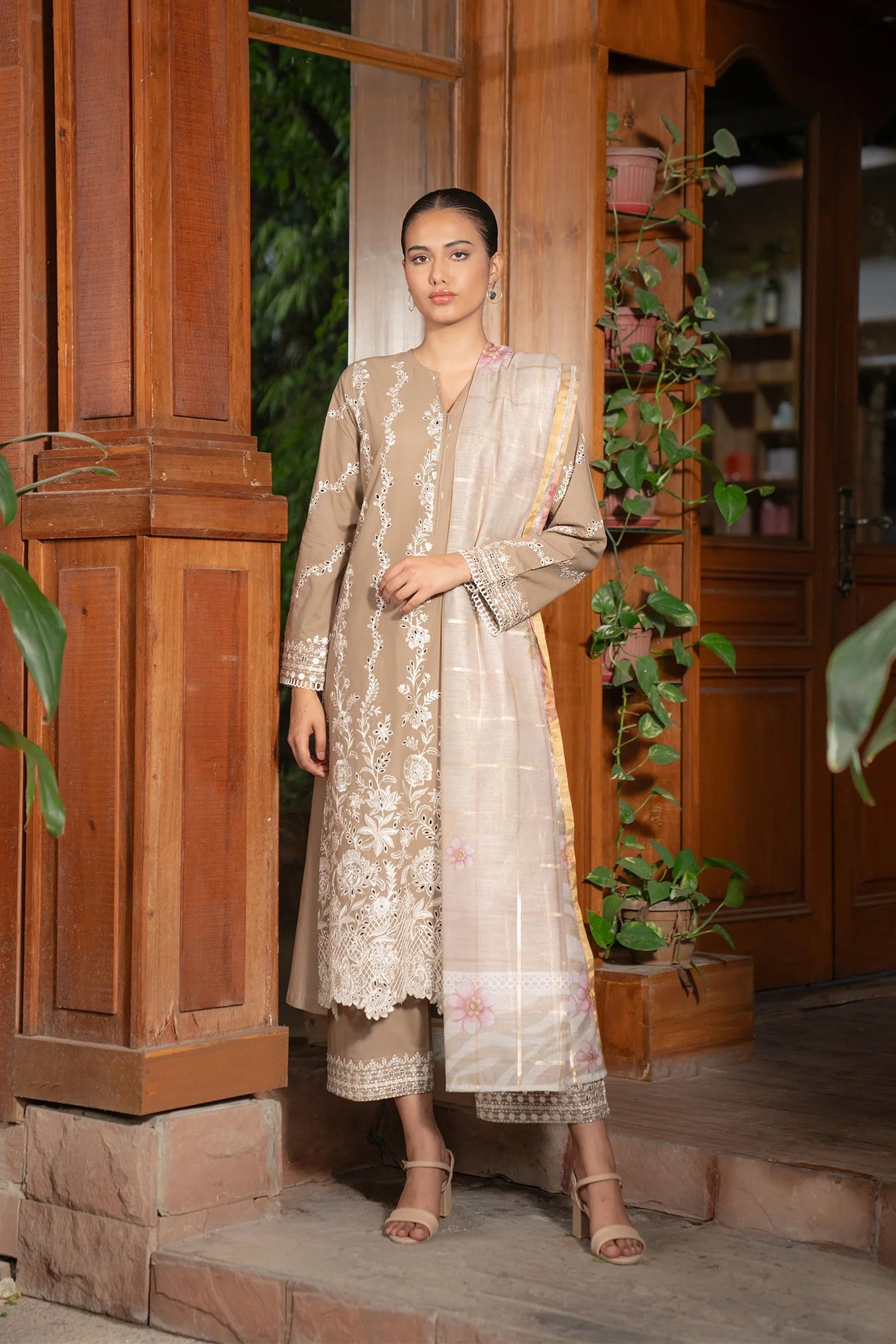 3 Piece Embroidered Lawn Suit Pret SS - 25