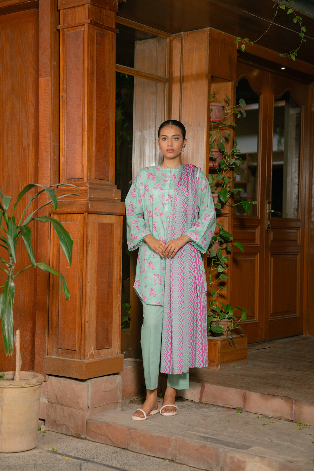 3 Piece Printed Lawn Suit Beena