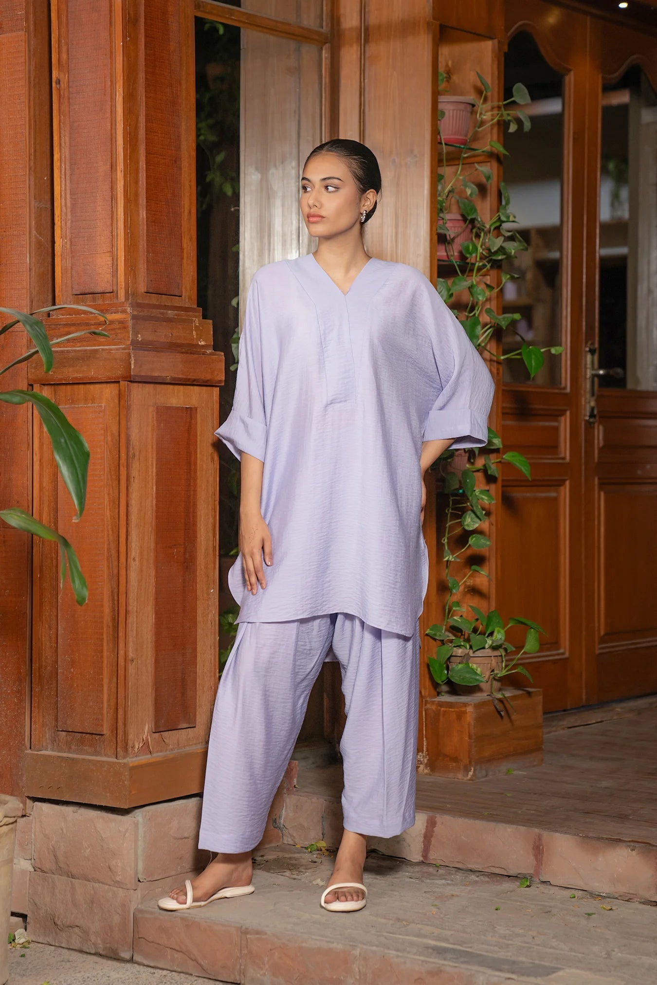 2 Piece Solid Suit Pret SS - 25