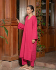 2 Piece Solid Cotton Suit Pret SS - 25