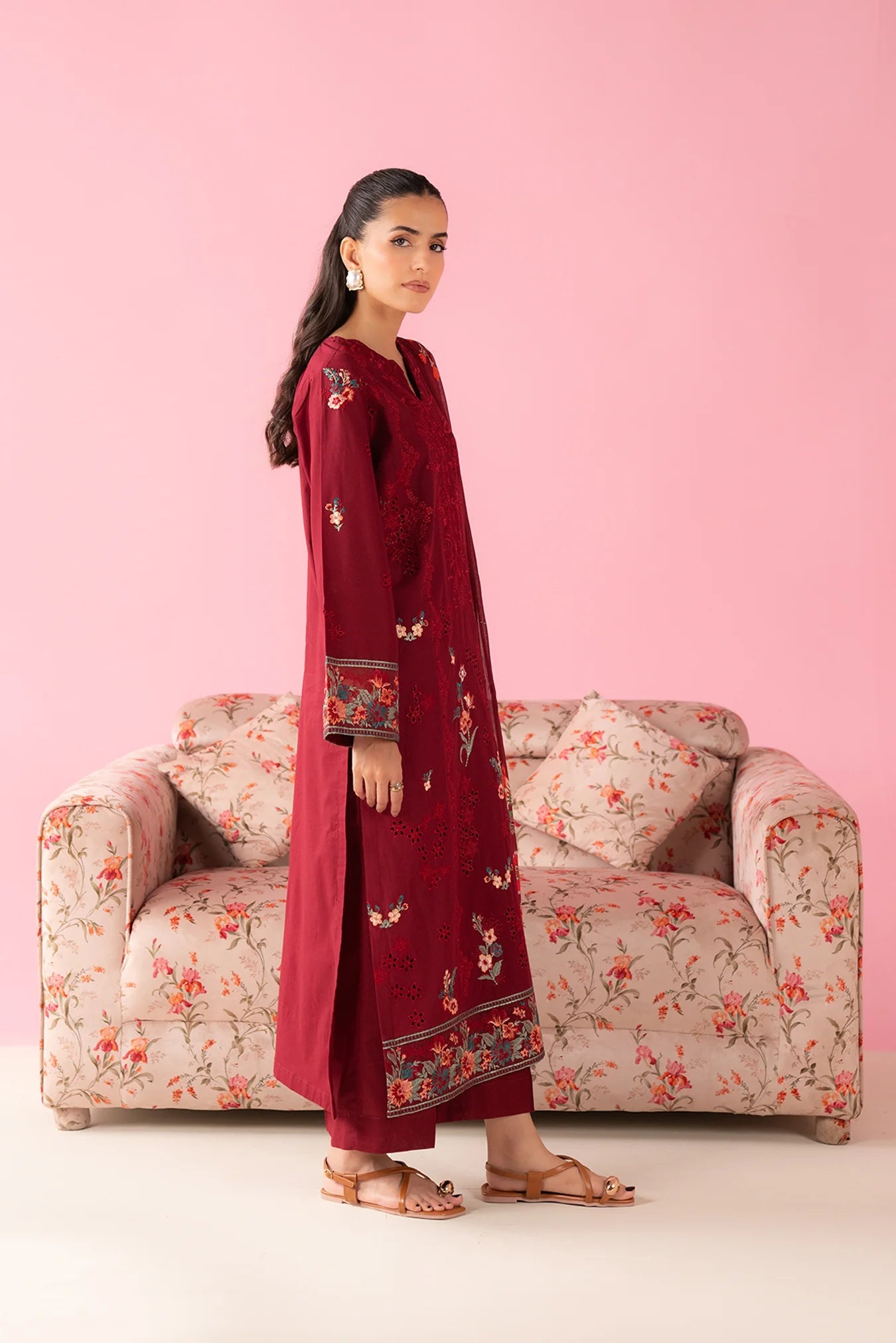 3 Piece Embroidered Lawn Suit Pret SS - 25