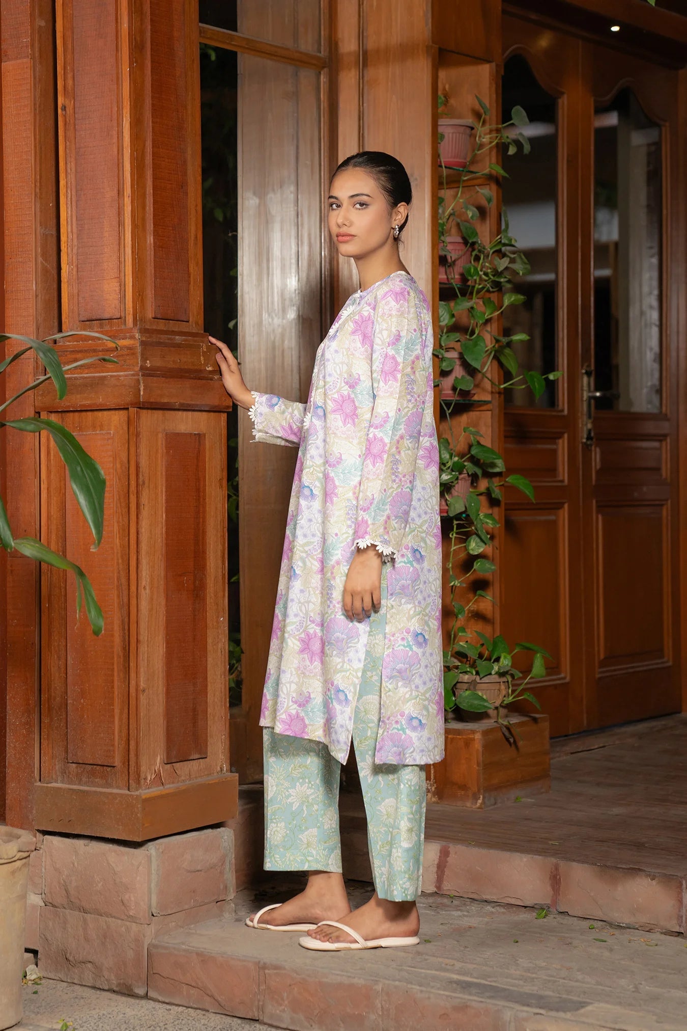 2 Piece Printed Suit Pret SS - 25