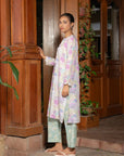 2 Piece Printed Suit Pret SS - 25