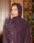 Plum Abaya Scarf Modest Wear - 25