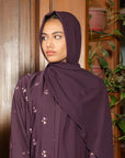 Plum Abaya Scarf Modest Wear - 25