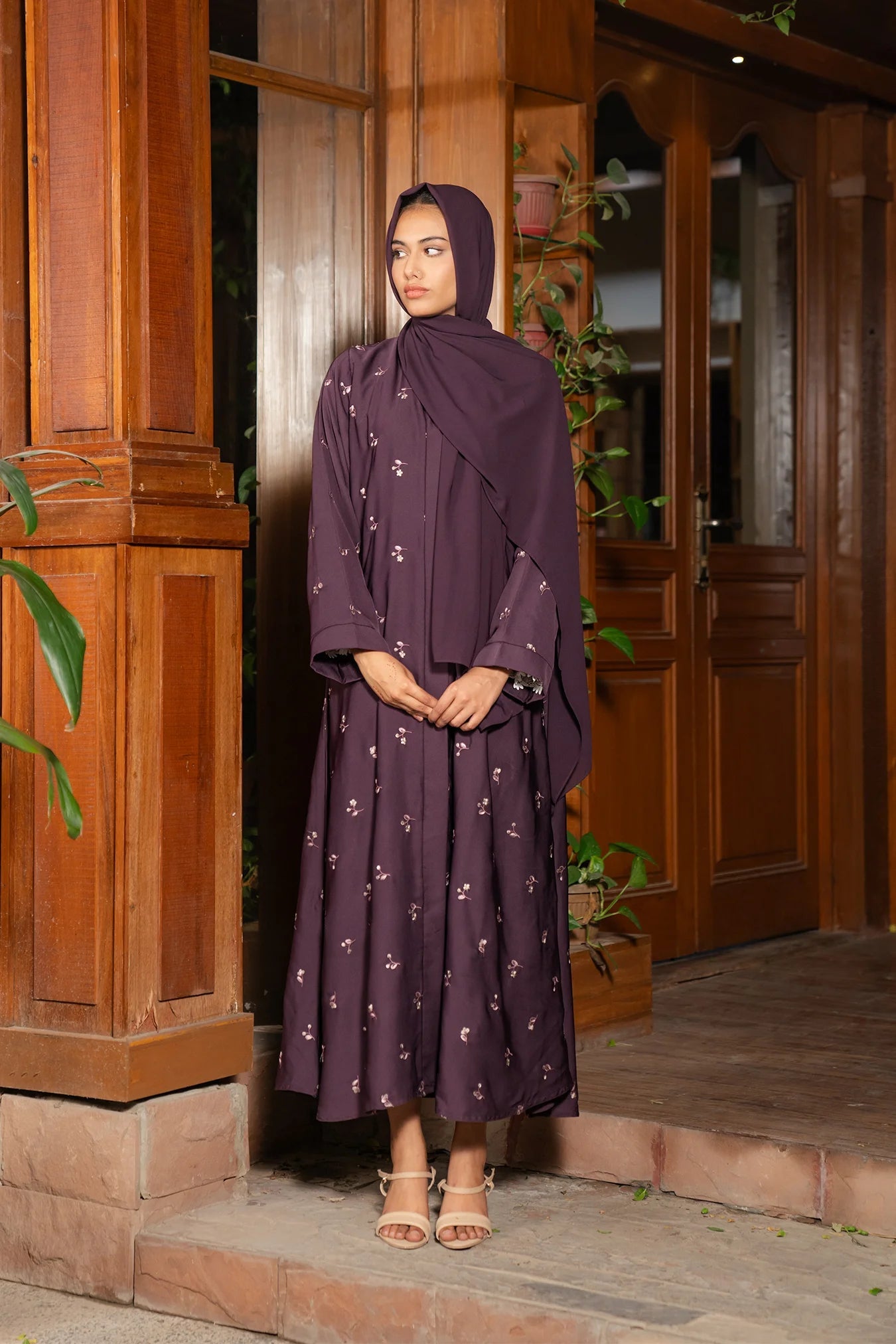 Plum Abaya Modest Wear - 25