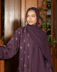 Plum Abaya Scarf Modest Wear - 25