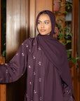 Plum Abaya Scarf Modest Wear - 25