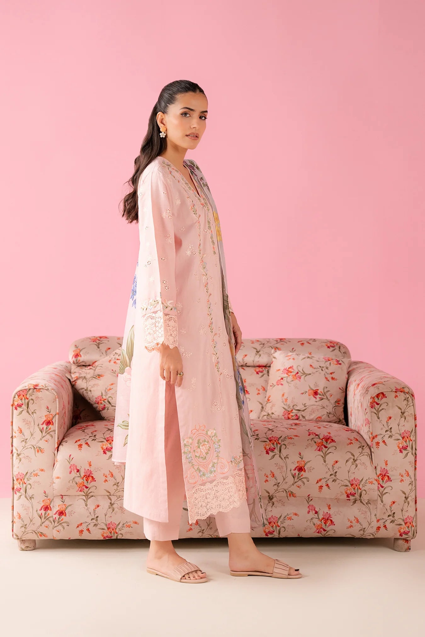 3 Piece Embroidered Lawn Suit Pret SS - 25