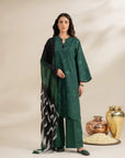 3 Piece Embroidered Lawn Suit Unstitched Summer - 25