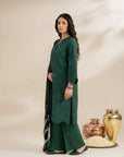 3 Piece Embroidered Lawn Suit Unstitched Summer - 25