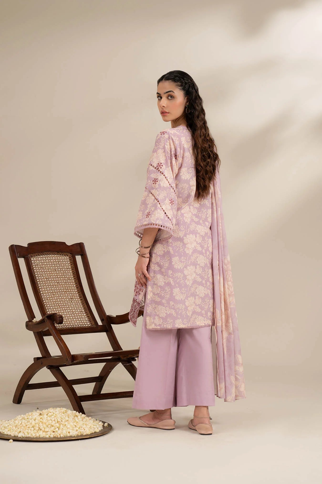 3 Piece Embroidered Lawn Suit Unstitched Summer - 25