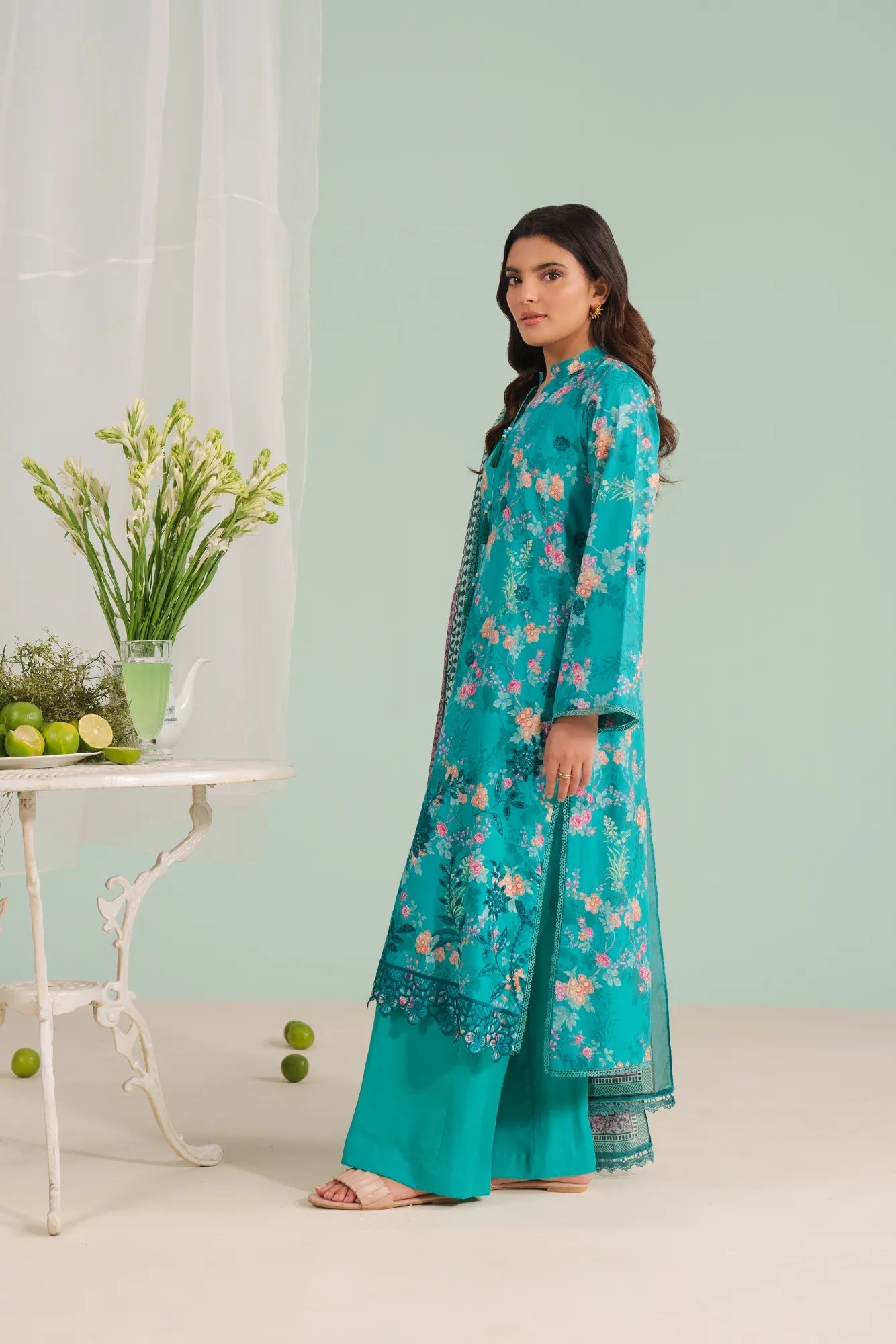 3 Piece Embroidered Lawn Suit Unstitched Summer - 25
