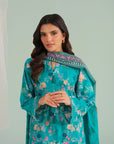 3 Piece Embroidered Lawn Suit Unstitched Summer - 25