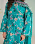 3 Piece Embroidered Lawn Suit Unstitched Summer - 25