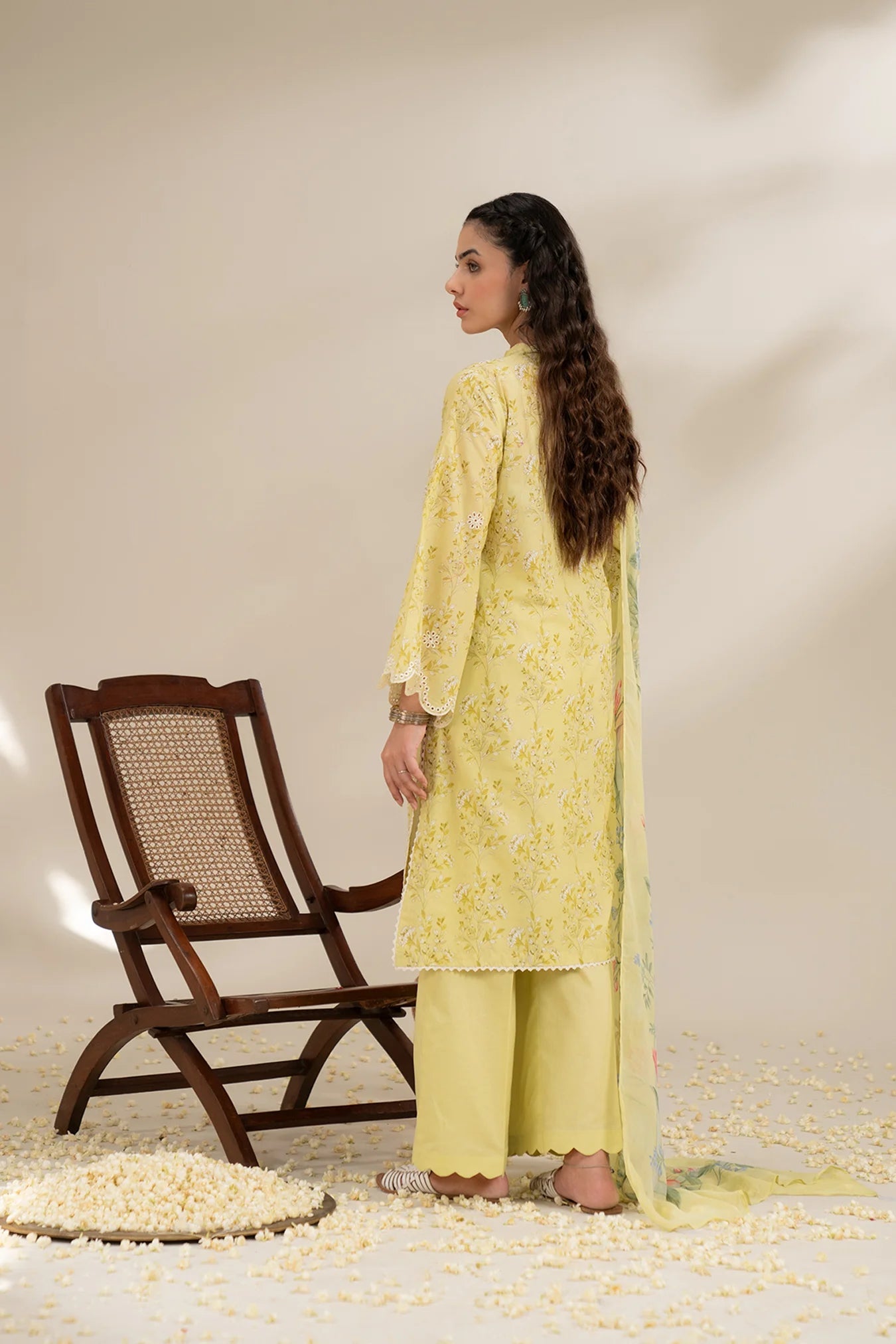 3 Piece Embroidered Lawn Suit Unstitched Summer - 25