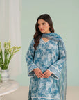 3 Piece Printed Lawn Suit Unstitched Summer - 25