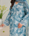 3 Piece Printed Lawn Suit Unstitched Summer - 25