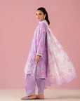3 Piece Embroidered Lawn Suit Unstitched Summer - 25