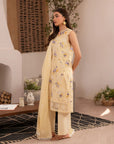 3 Piece Embroidered Lawn Suit Unstitched Summer - 25