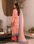 2 Piece Printed Linen Suit Unstitched SS - 25