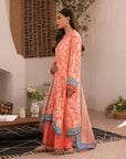 2 Piece Printed Linen Suit Unstitched SS - 25