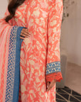 2 Piece Printed Linen Suit Unstitched SS - 25
