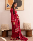 3 Piece Embroidered Lawn Suit Unstitched Summer - 25