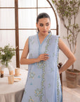 3 Piece Embroidered Lawn Suit Unstitched Summer - 25