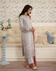 3 Piece Embroidered Lawn Suit Unstitched Summer - 25