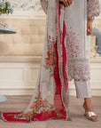 3 Piece Embroidered Lawn Suit Unstitched Summer - 25