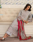 3 Piece Embroidered Lawn Suit Unstitched Summer - 25