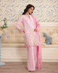 3 Piece Embroidered Lawn Suit Unstitched Summer - 25